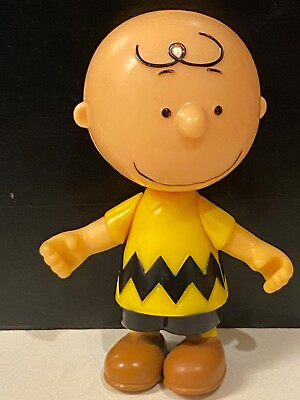 #ad Peanuts Charlie Brown Figurine Posable JP China PNTS $14.00