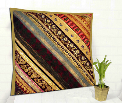 #ad 30quot; EXQUISITE INDIAN GIFT FOR GIRL HOME DÉCOR THROW FLOOR CUSHION PILLOW COVER $18.08