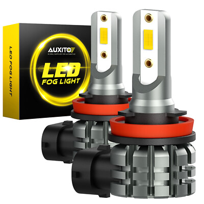 #ad H8 H11 H9 H16JP LED Fog Light Bulbs Kit DRL Super Bright 2400LM Yellow X2 B $20.19