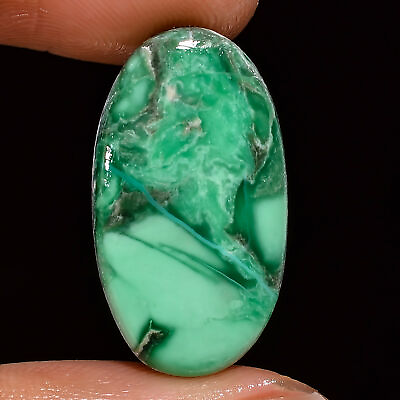 #ad 8.95 Cts Natural Variscite Oval Cabochon Gemstone Jewelry 12x23x3 mm UR 92 $17.79