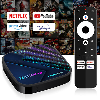#ad NEW 2023 TV Box Media Player With Bluetooth Voice Command Remote GoogleCertified $72.99
