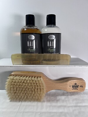 #ad Kent Soft Brush With Shampoo And Condition W Peppermint Oils And Large Horn Comb $209.98