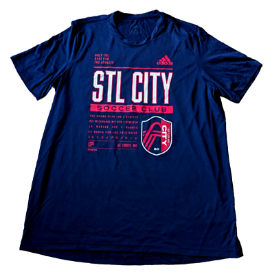#ad #ad adidas St. Louis City SC Club DNA Performance Shirt Mens XL Navy H47255 $19.99