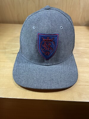 #ad Salt Lake Real MLS Team Soccer SnapBack Hat Cap By Fanatics Gray Blue $23.85