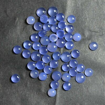 #ad Blue Green Black chalcedony 5mm 6mm 8mm 10mm 12mm round Natural Cabochon $5.79