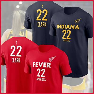 #ad HOT Caitlin Clark #22 Indiana Fever 2024 Player Name amp; Number T Shirt $4.99
