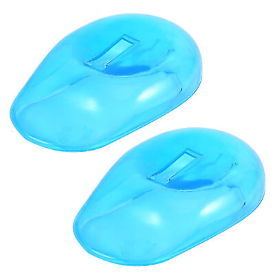 #ad 2pcs Blue Ear Cover Shield Anti Staining Plastic Guard Protects Earmuffs From $7.65