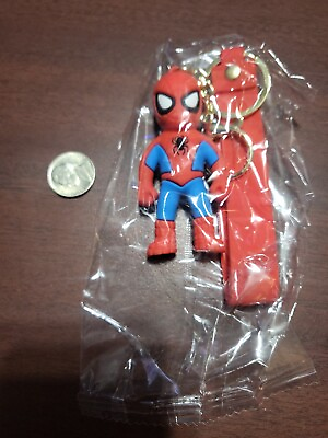 #ad Cartoon Spiderman Marvel Avengers Keyring Car Keychain Pendant Bag Couple Charm $8.00