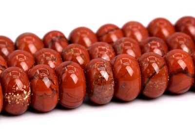 #ad Natural Red Jasper Beads Grade AA Rondelle Loose Beads 6x4MM 8x5MM 10x6MM $7.39