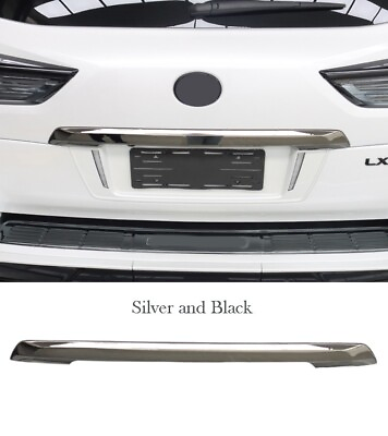 #ad 1Pc Silveramp;Black Chrome Tailgate Molding Trim For Lexus LX570 2016 2019 Replace $239.99