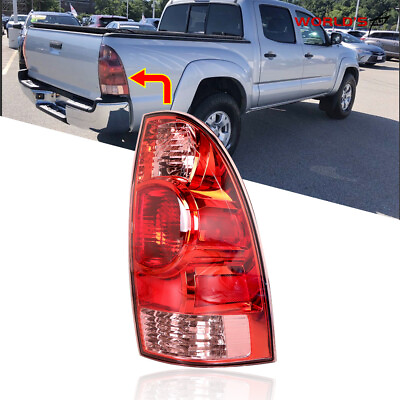 #ad For 2005 2015 Toyota Tacoma Passenger Right Side Tail Light Brake Light Red $25.68