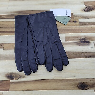 #ad NEW w TAGS Goodfellow amp; CO 3M 40 Gram Thinsulate Tech Lined Black Leather Gloves $13.59