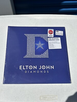 #ad Diamonds Limited Blue Colored Vinyl by John Elton Target Exclusive Edition $24.99