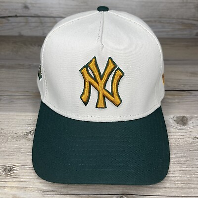 #ad New York Yankees Hat Snapback New Era Baseball Cap Autumn Hue Green 98 Series $34.99