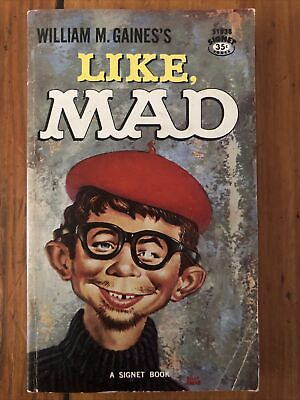 #ad William M. Gaines#x27;s Like Mad 1962 Signet Paperback Alfred Beatnik Cover GOOD $4.99