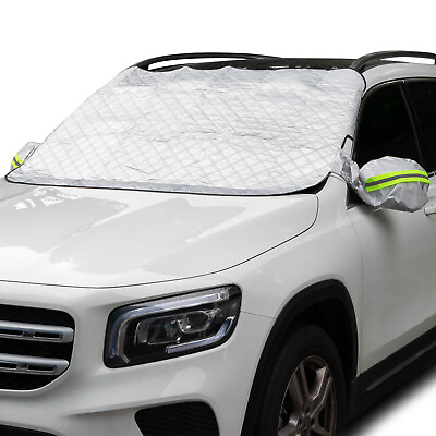 #ad Protector Windshield Winter Cover Silver Sun Shade Car Rain Dust Frost Snow Ice $12.49