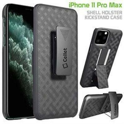 #ad iPhone 11 Pro Max Swivel Belt Clip Shell Holster Shockproof Case Media Kickstand $8.99