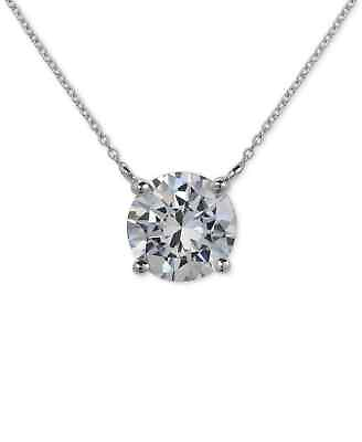 #ad Giani Bernini Cubic Zirconia Pendant Necklace in Sterling Silver MSRP $50 18quot; $19.99