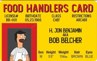 #ad Bob Belcher Bob#x27;s Burgers Novelty License MADE ON METAL ALUMINUM $6.95