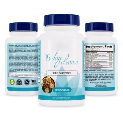 #ad Gut and Colon Support 15 Day Cleanse Colon cleansing capsules US $15.49