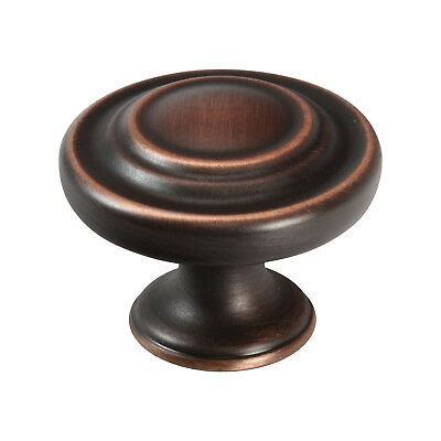 #ad 50 Pack Classic Saturn Rings Oil Rubbed Bronze Cabinet Drawer Knob 1 11 32 34MM $102.50