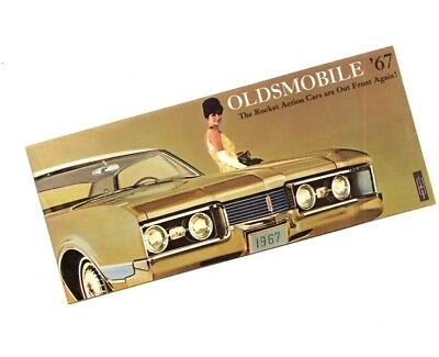 #ad 1967 Oldsmobile Mini Brochure Poster: Cutlass 44288Vista CruiserToronado $6.99