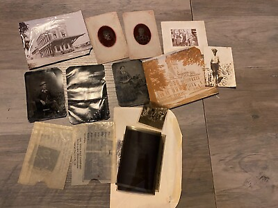 #ad Vintage Photo and Negative Lot some Tin Types $39.99