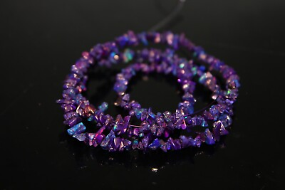 #ad AAA Natural Purple Ethiopian Welo Fire Opal Uncut Gemstone Beads 4 5mm Size $13.99