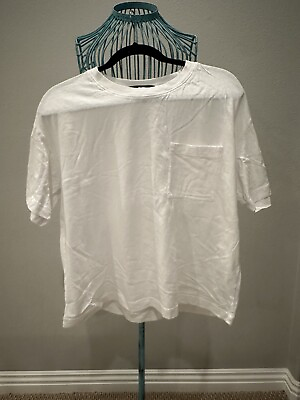 #ad Jenni Kayne Women’s Basic Cotton Tee Shirt White Size XS $39.99