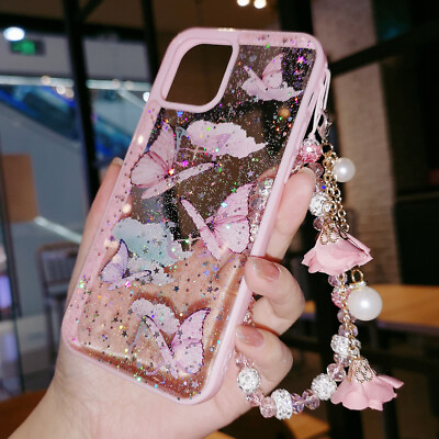 #ad For iPhone 15 Pro Max 14 13 12 11 XR X Bling Glitter Cute Case Girls Phone Cover $10.99