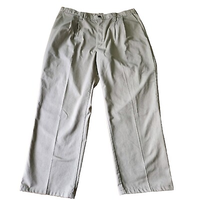 #ad Men#x27;s Dickies size 40UU Khaki Classic Work Wear Pants Adjustable Pleated Front $10.99