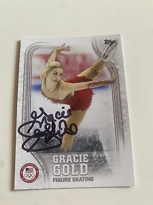 #ad Gracie Gold Signed 2018 Topps Olympic Card # US 14 $29.99