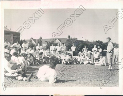 #ad 1942 Purdue University Boilermakers Football Opened Fall Practice Press Photo $15.00