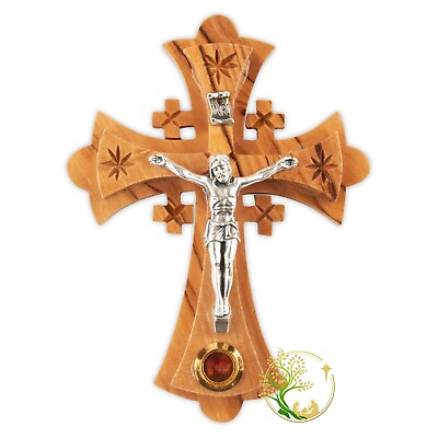 #ad Wall crucifix from Bethlehem Small crucifix cross gift from the Holy Land $12.99