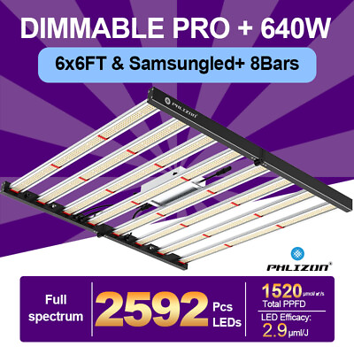 #ad Spider FC E6500 w Samsung LED Grow Light 8Bar Full Spectrum 6x6ft Dimmable Lamp $349.39