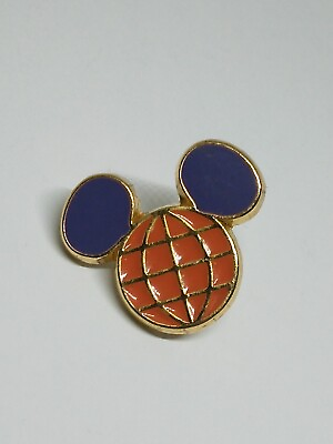 #ad Disney World Guest Relations Cast Member Pin Epcot Mickey Gold Toned Signed $11.30