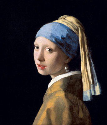 #ad Girl with a Pearl Earring by Johannes Vermeer Canvas Print L3574 $8.99