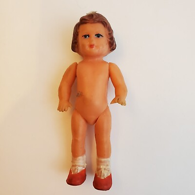 #ad Vintage ARI German Rubber Doll 1020 August Riedeler $7.48