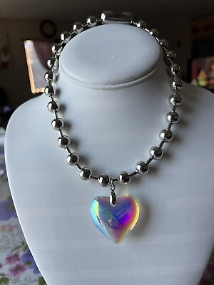 #ad 🩷🌸😍Multicolor Heart Necklace $6.00