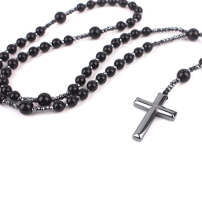 #ad Catholic Necklace for Pendant Rosary Prayer Religious Necklace Rosary Bead $7.57