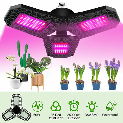 #ad 144LED Grow Plant Light Full Spectrum Growing Lamp for Indoor Plants Hydroponics $12.98