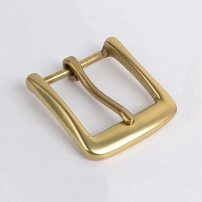 #ad 1PC Simple Square Belt Buckle Gold Color Pin Buckles DIY Unisex Jeans Accessory $17.92