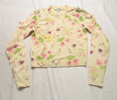 #ad Favorite Daughter Women#x27;s The Sylvia Pullover Sweater AH4 Spring Floral Size XS $101.99