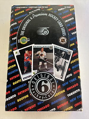 #ad 1992 ULTIMATE THE ORIGINAL 6 HOCKEY BOX 36 Sealed Packs $15.99