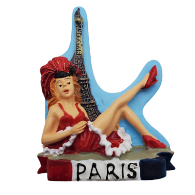 #ad Paris Eiffel Tower Fridge Magnet Moulin Rouge Travel Tourist Souvenir France $4.49