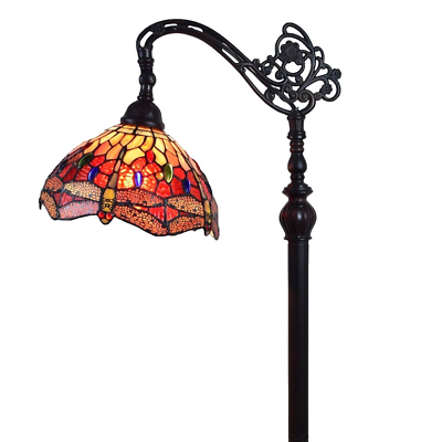 #ad Tiffany Style Dragonfly Reading Floor Lamp 62quot; Elegant Design Soft Illumination $250.78