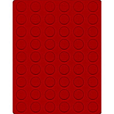 #ad Lindner 2109E Velourseinlagen trays Light Red 54x Round compartments 1 1 16in $10.69