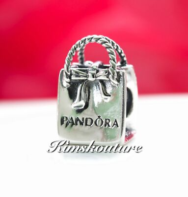 #ad New Authentic Pandora Sterling Silver Charm PANDORA Bag Bead 791184 $29.99