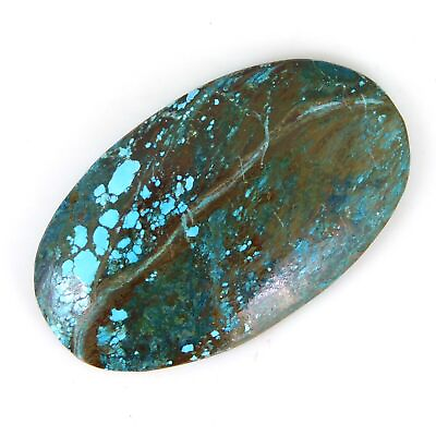 #ad 75.90 Ct Natural Persian Blue Turquoise Cabochon IGL Certified Loose Gemstone $79.99
