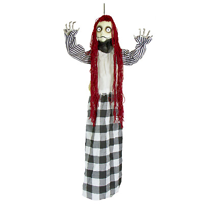 #ad 37quot; Hanging Creepy Scary Rag Doll Gothic Possessed Girl Halloween Yard Decor $16.88